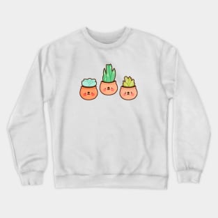 Succulent Trio Crewneck Sweatshirt